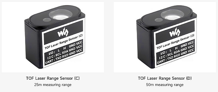 Waveshare TOF (time of Flight) Laser Range Sensor